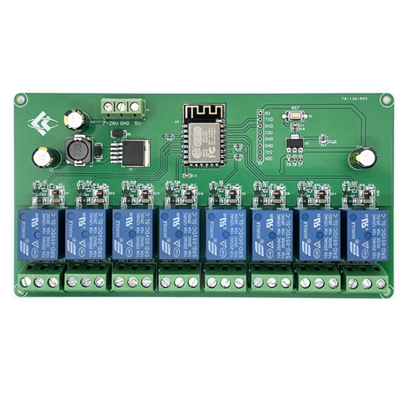 ESP8266 WIFI 8 Channel Relay M - đánh giá và giá Relay 8 Channel Board