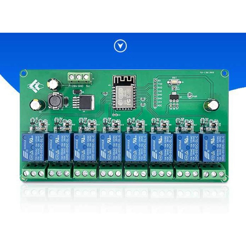 ESP8266 WIFI 8 Channel Relay M - đánh giá và giá Relay 8 Channel Board