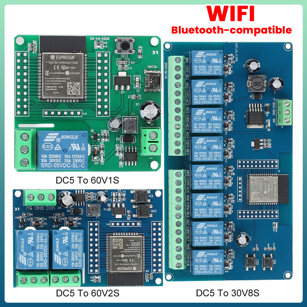 ESP32 Power Supply Module 1/2/ - đánh giá và giá Relay 8 Channel Board