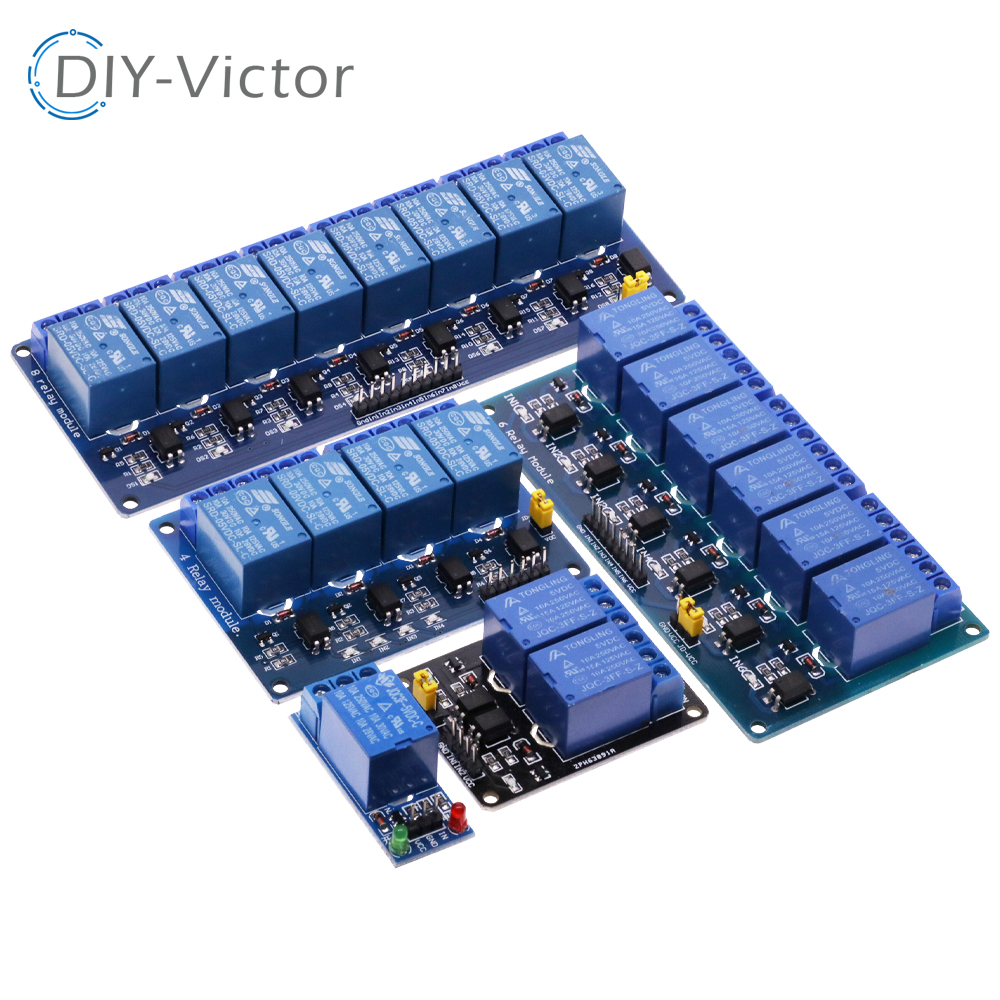 1 2 4 6 8 Channel DC 5V 12V Re - đánh giá và giá Relay 8 Channel Board