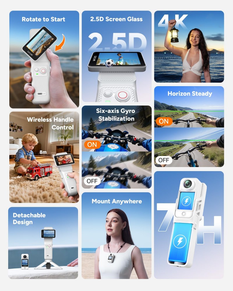 SJCAM New White C400 Pocket Ha - đánh giá và giá Home Assistant Sd