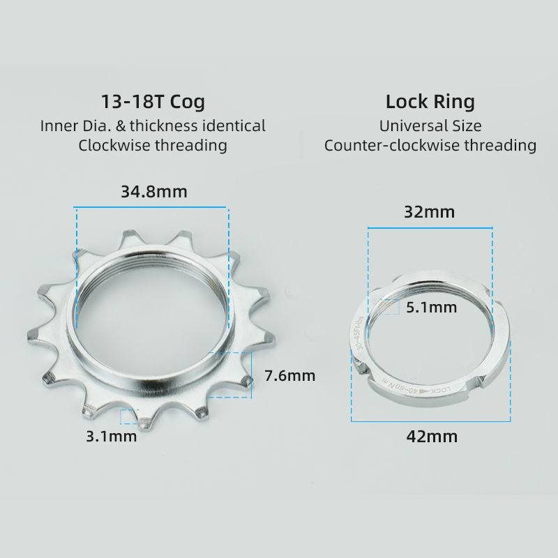 Bicycle Fixed Gear 13T 14T 15T - đánh giá và giá Matter Hub Thread