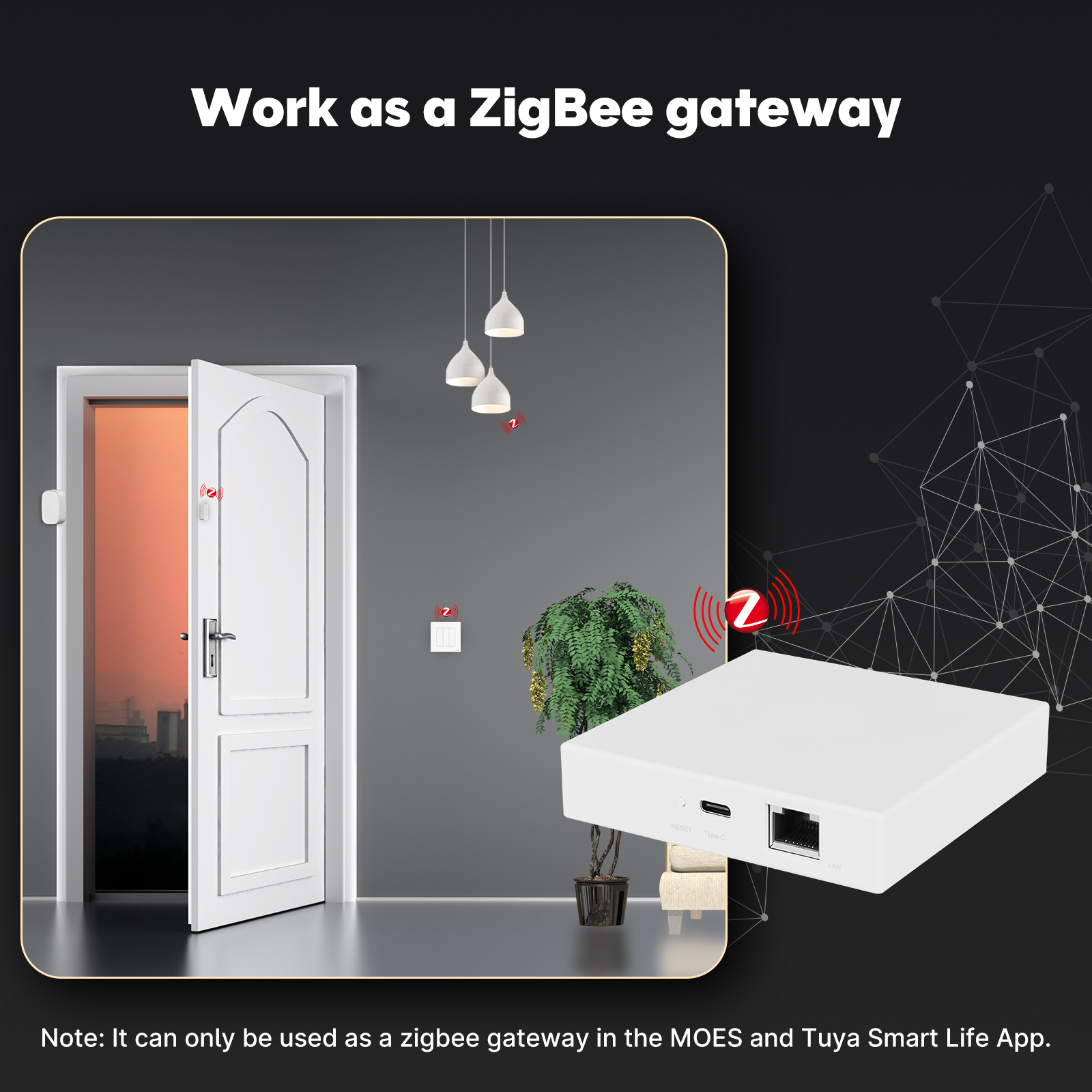 MOES Tuya Zigbee Matter Thread - đánh giá và giá Matter Hub Thread