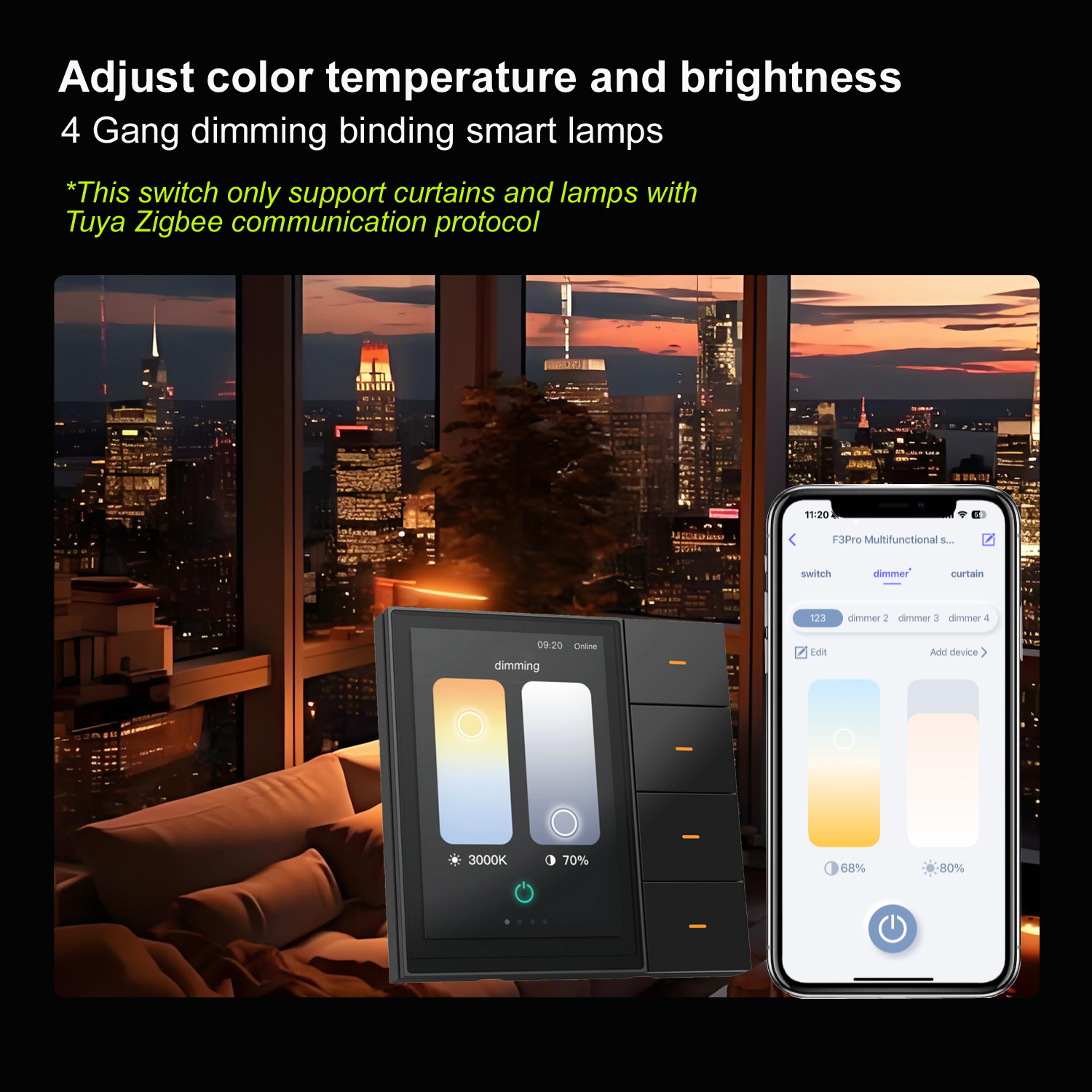 F3-pro Tuya Smart Panel ZigBee - đánh giá và giá Home Automation Ideas