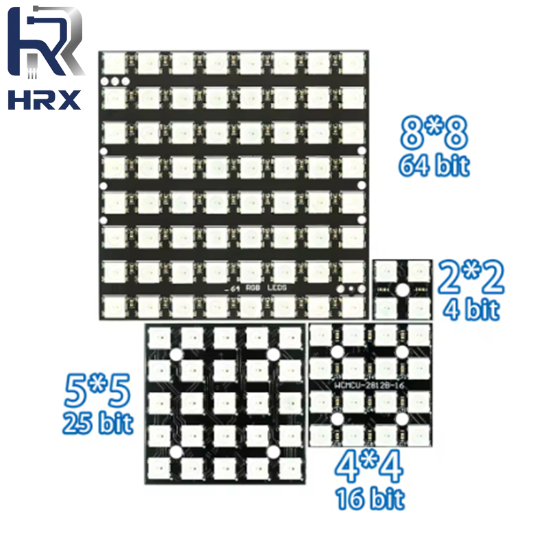 WS2812 LED 5050 RGB 8x8 4 16 2 - đánh giá và giá Rgb Led Matrix 8X8
