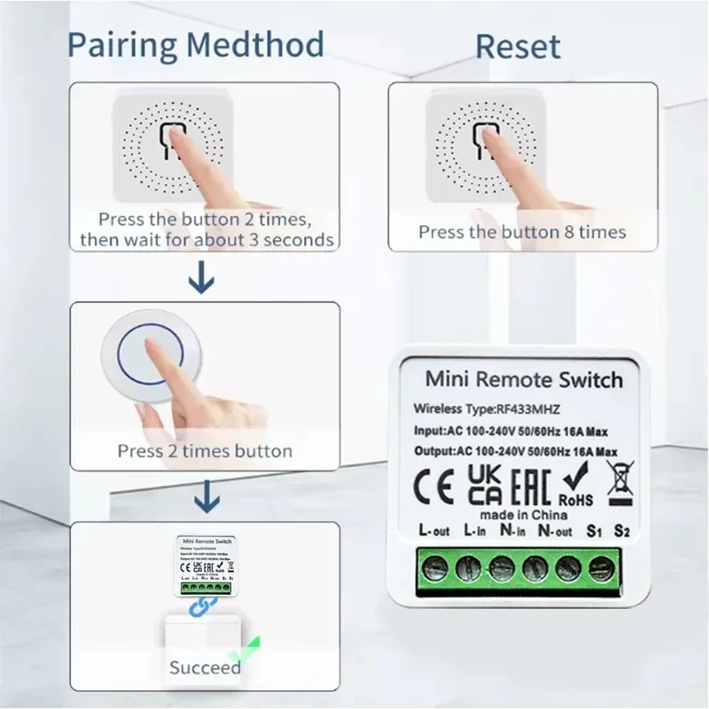 RF 433MHz Smart Wireless DIY R - đánh giá và giá Home Automation Panel Diy
