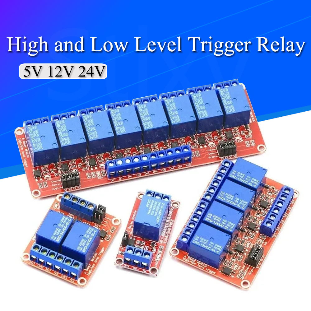DC 5V 12V 24V 1 2 4 6 8 Channe - đánh giá và giá Relay 8 Channel Board