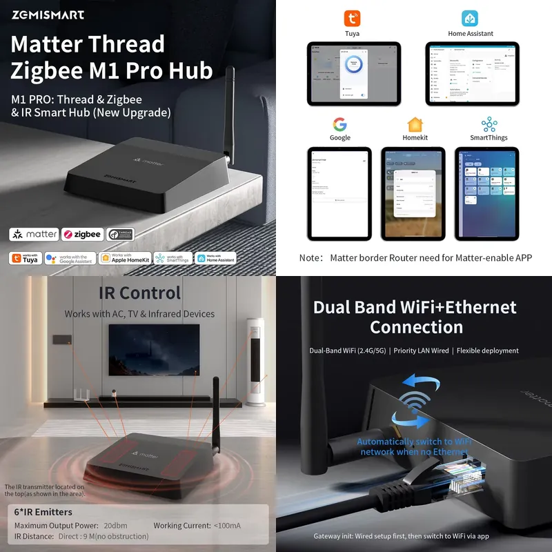 Zemismart Matter Thread Hub Zi - đánh giá và giá Matter Hub Thread