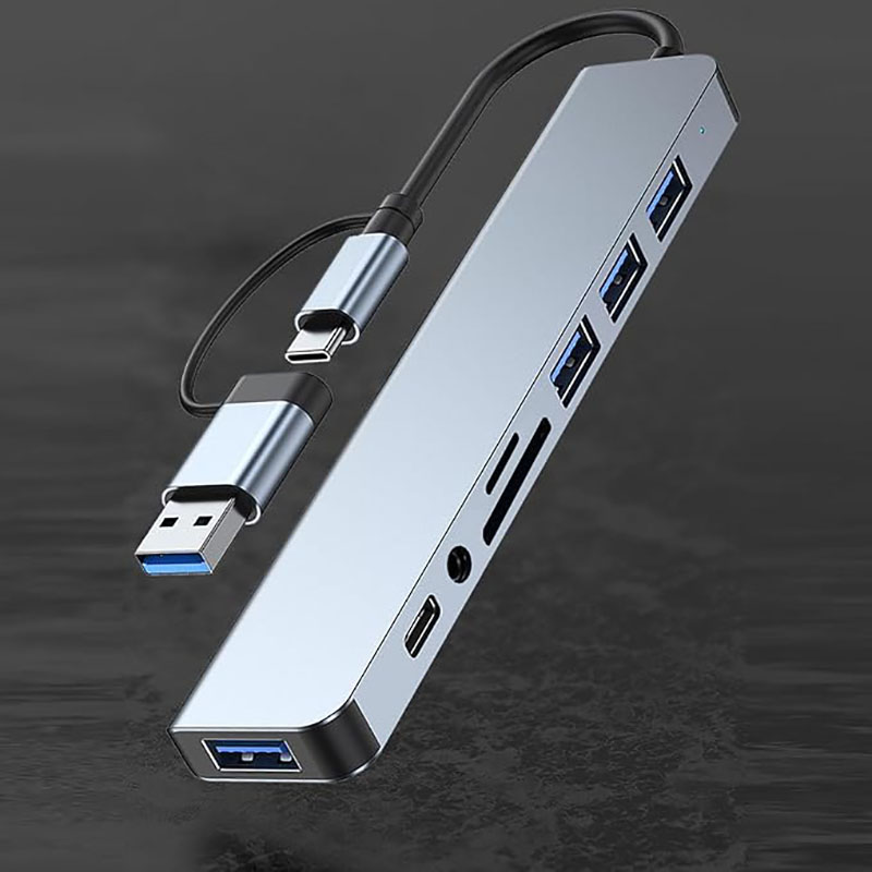 USB C Hub USB Splitter 8 in 1  - đánh giá và giá Home Assistant Sd