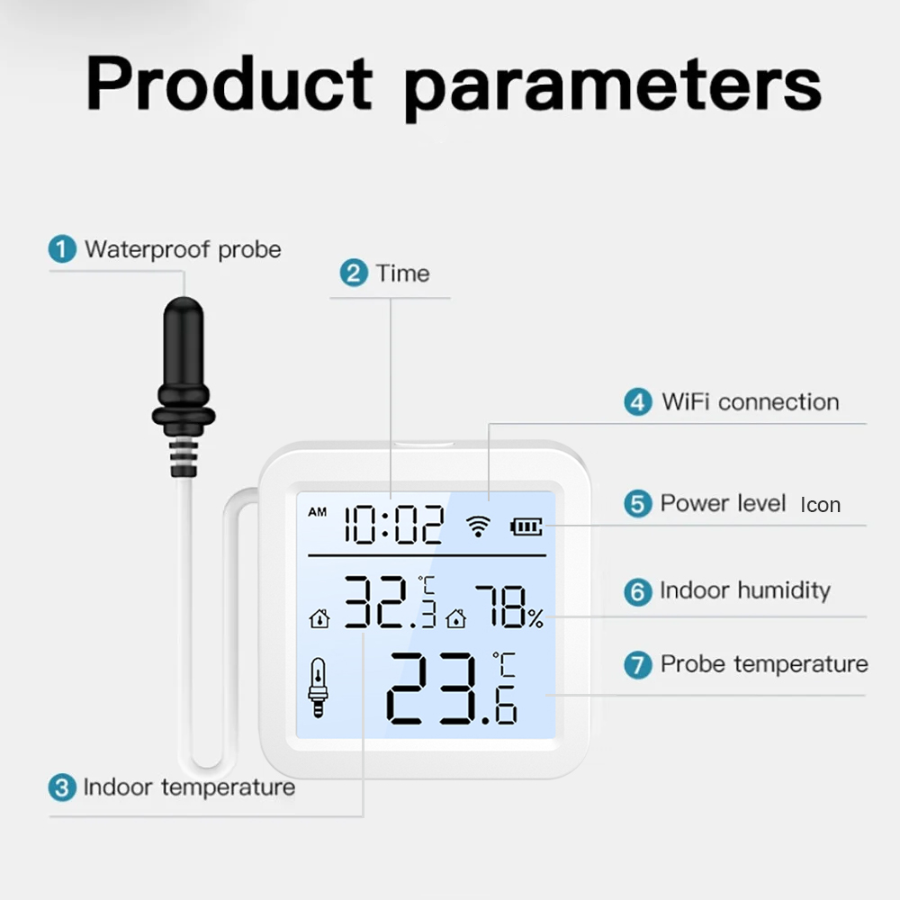 WiFi Humidity Temperature Sens - đánh giá và giá Temperature Humidity Sensor