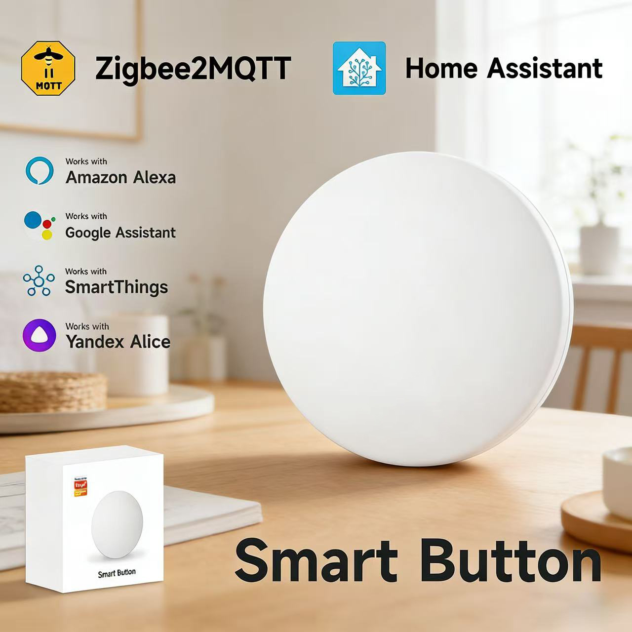 Zigbee3.0 2MQTT Smart Button S - đánh giá và giá Home Automation Ideas