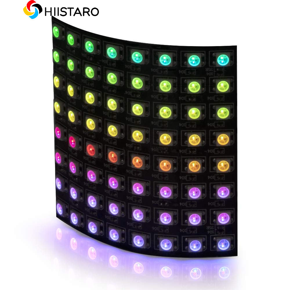 WS2812 LED 5050 RGB 8x8 64 Bit - đánh giá và giá Rgb Led Matrix 8X8