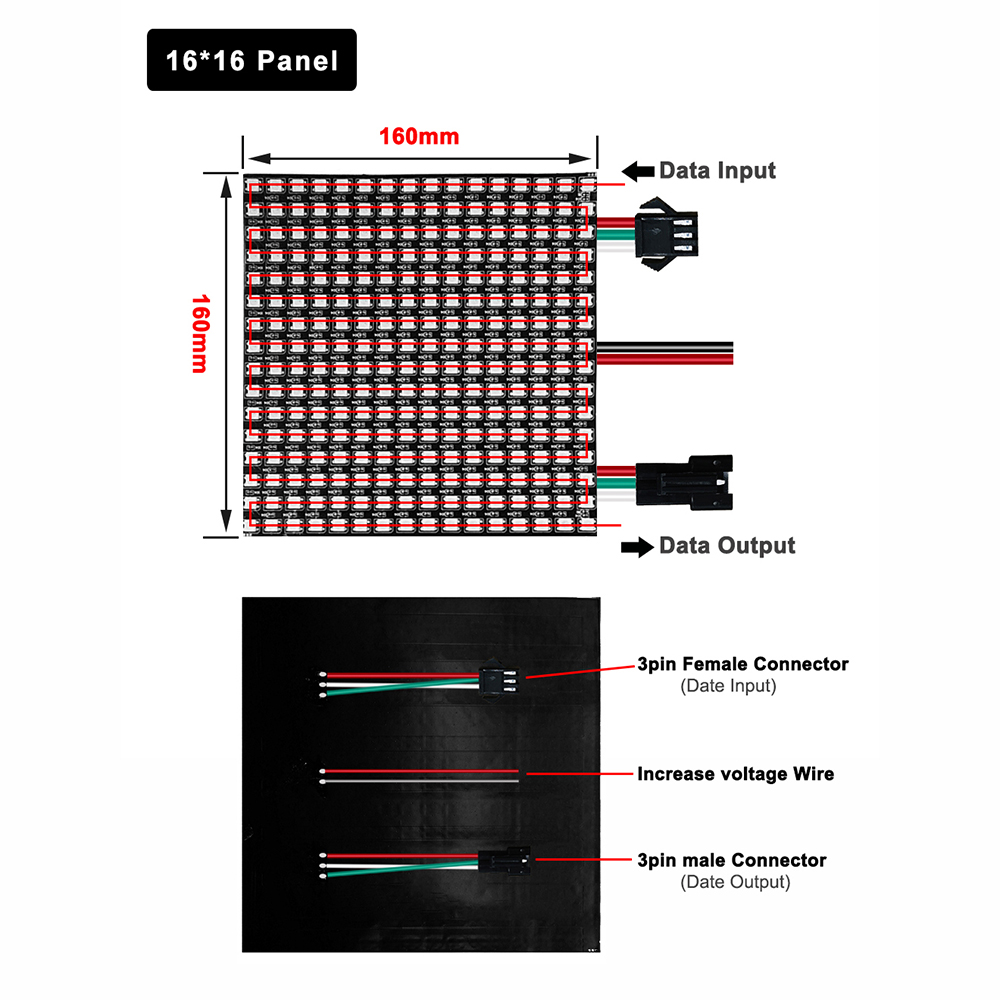 DC5V WS2812B 5050 RGB SMD Flex - đánh giá và giá Rgb Led Matrix 8X8